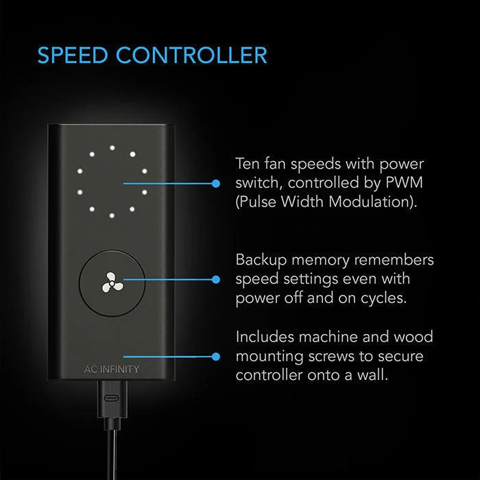 AC Infinity 4" Cloudline PRO S4 Quiet Inline Fan with Speed Controller, 205 CFM - Image 4
