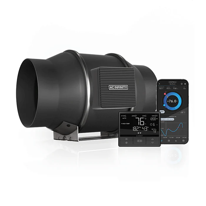 AC Infinity Cloudline PRO T Series Inline Fan with Temperature & Humidity Controller - Image 8