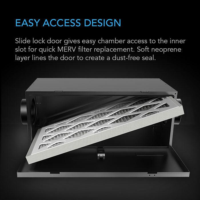 AC Infinity Air Filter Box with High Efficacy Filter, 8" - Image 4