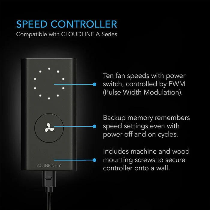 AC Infinity Air Filtration Kit with Inline Fan and Controller, Carbon Filter, and Ducting Combo - Image 10