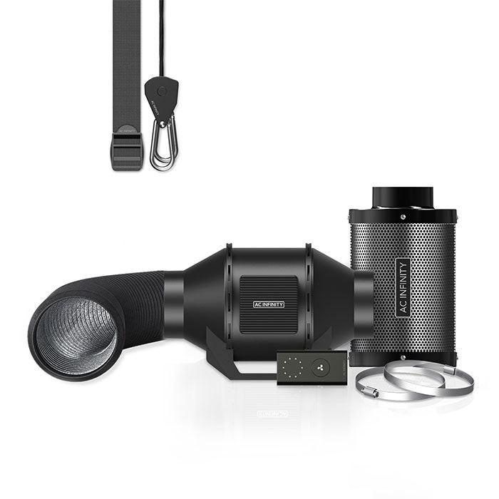 AC Infinity Air Filtration Kit with Inline Fan and Controller, Carbon Filter, and Ducting Combo - Image 3