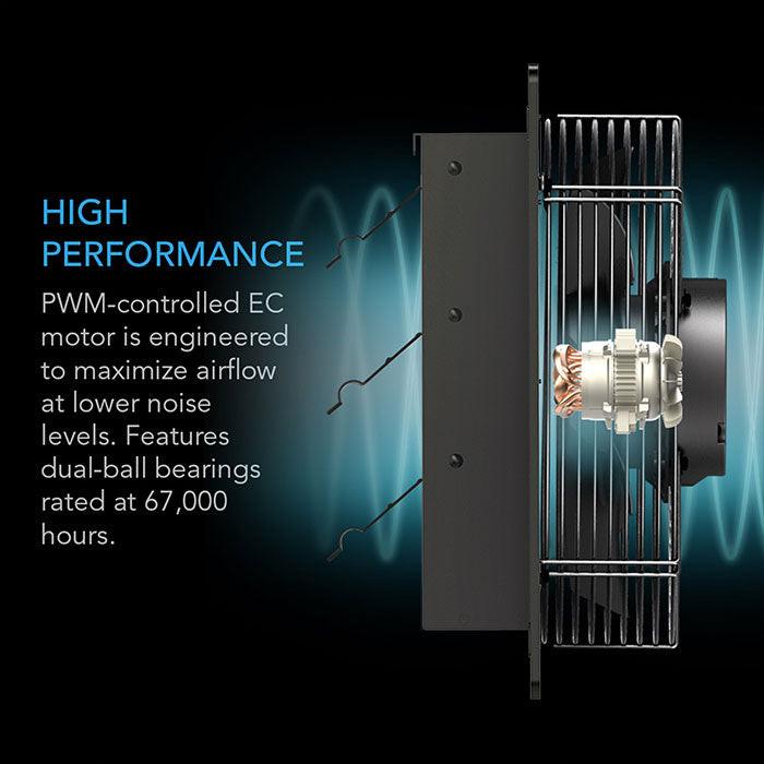 AC Infinity AIRLIFT S16 Shutter Exhaust Ventilation Fan with Speed Controller, 16" - Image 5