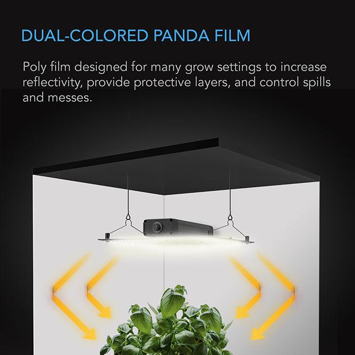 AC Infinity Black & White Reflective Panda Film, 10' x 50' - Image 4