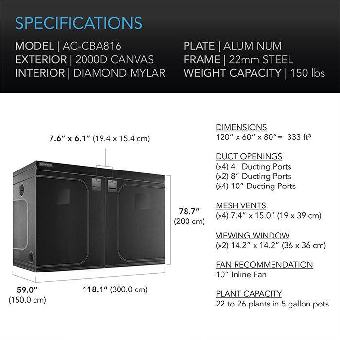 AC Infinity CLOUDLAB 5' x 10' Grow Tent - Image 6