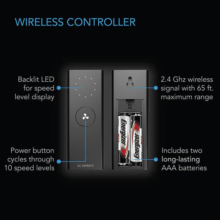 AC Infinity Controller 63 Wireless Remote Fan Speed Controller - Image 2