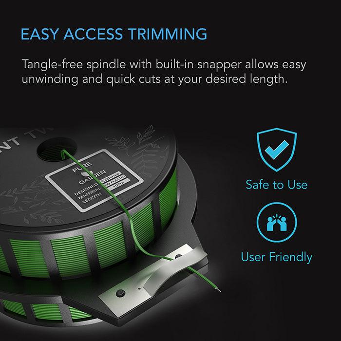 AC Infinity Green Twist Ties with Built-In Cutter, 100m - Image 2