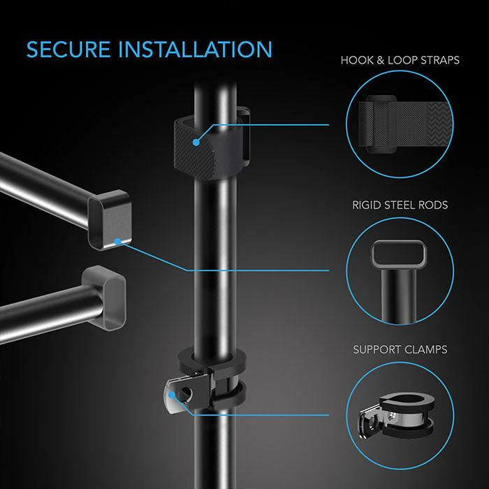 AC Infinity Grow Tent Mounting Bars For 4' x 4' CLOUDLAB Grow Tents - Image 4