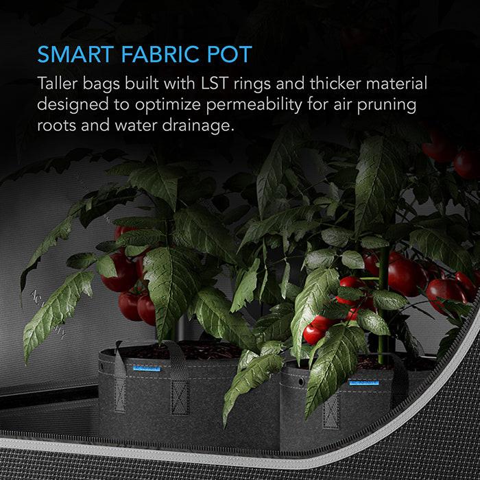 AC Infinity Heavy-Duty Fabric Pot, 10 Gallon, Pack of 5 - Image 5