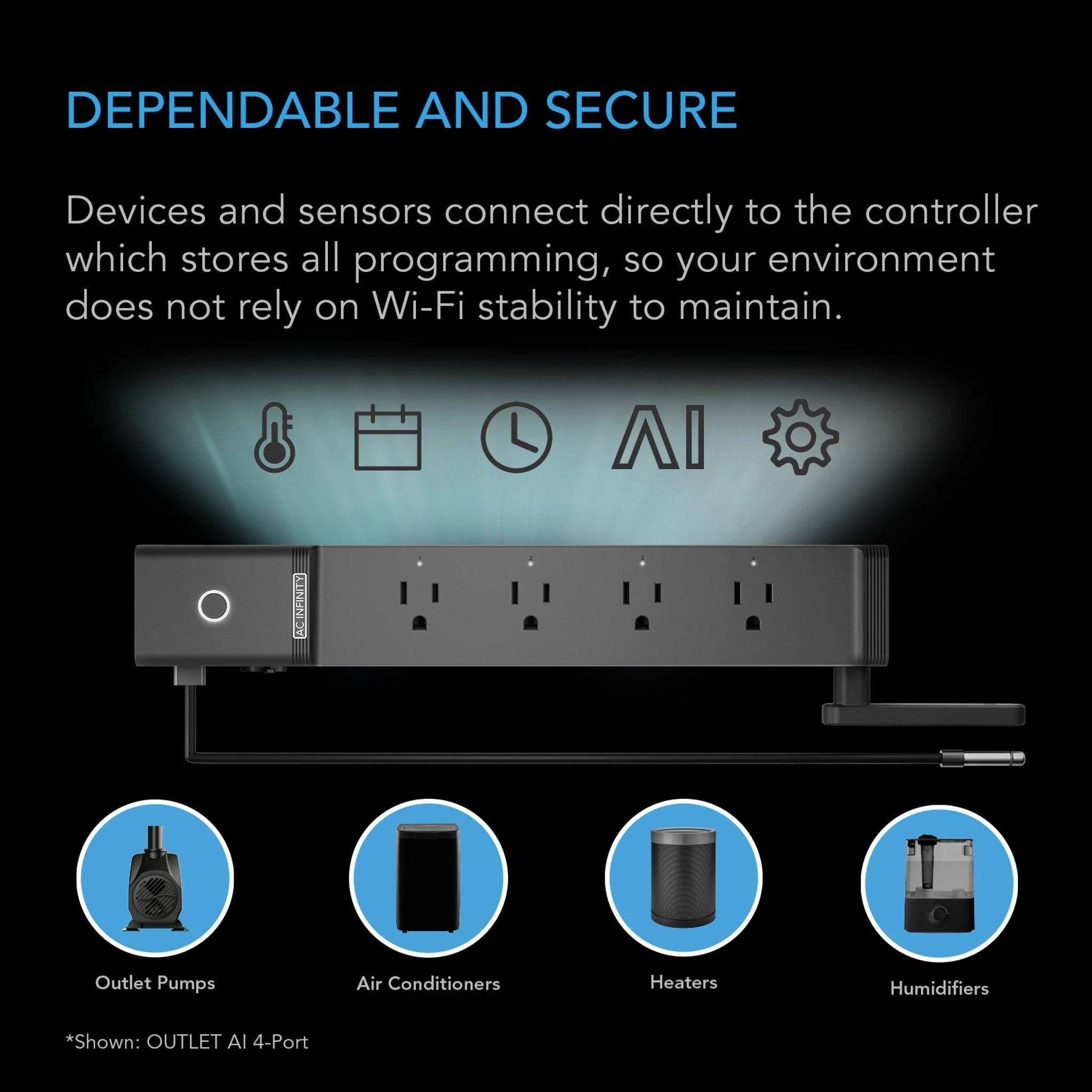 AC Infinity Outlet AI+ Environment Controller - Image 2