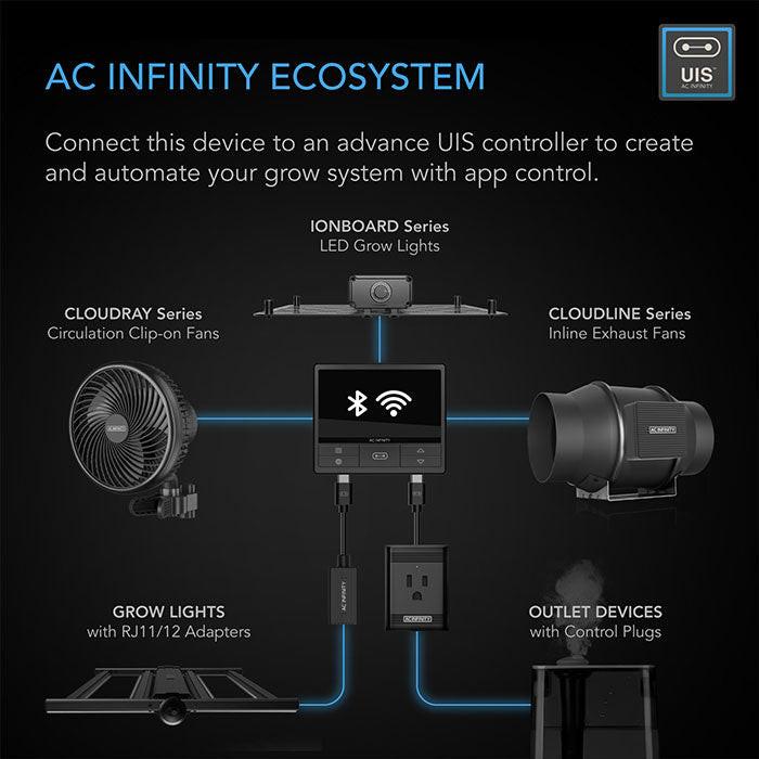 AC Infinity PRO Air Filtration Kit with Inline Fan and Controller, Carbon Filter, and Ducting Combo, 8" - Image 3