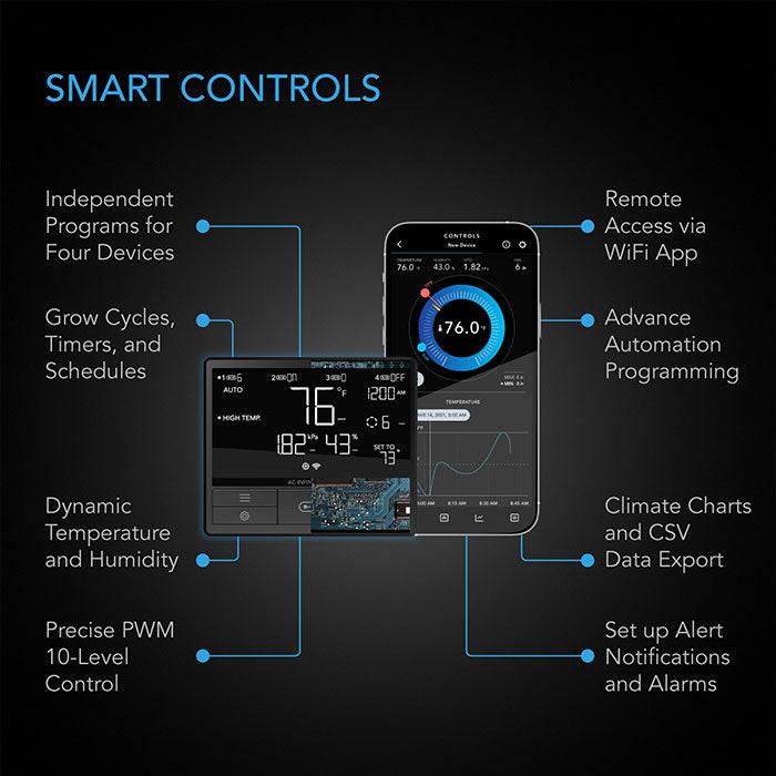 AC Infinity PRO Air Filtration Kit with Inline Fan and Controller, Carbon Filter, and Ducting Combo, 8" - Image 4