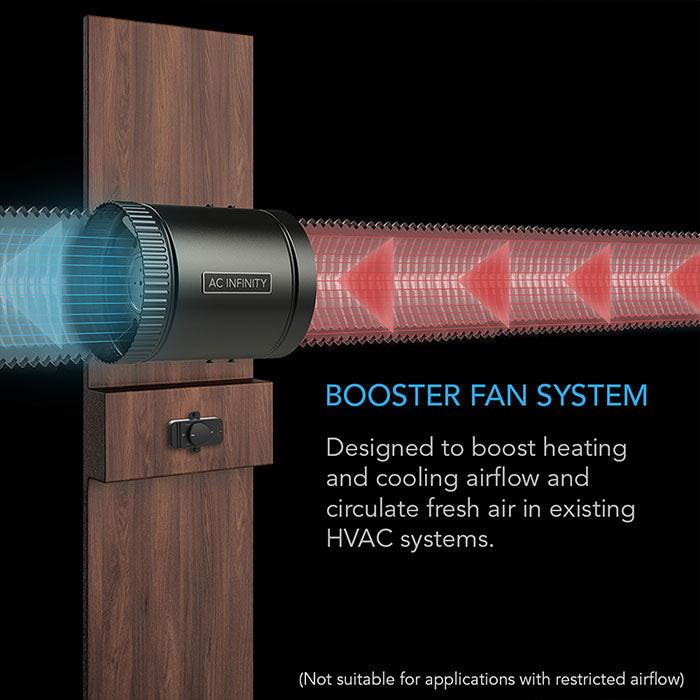 AC Infinity Raxial S4 Inline Booster Duct Fan with Speed Controller, 4" - Image 2