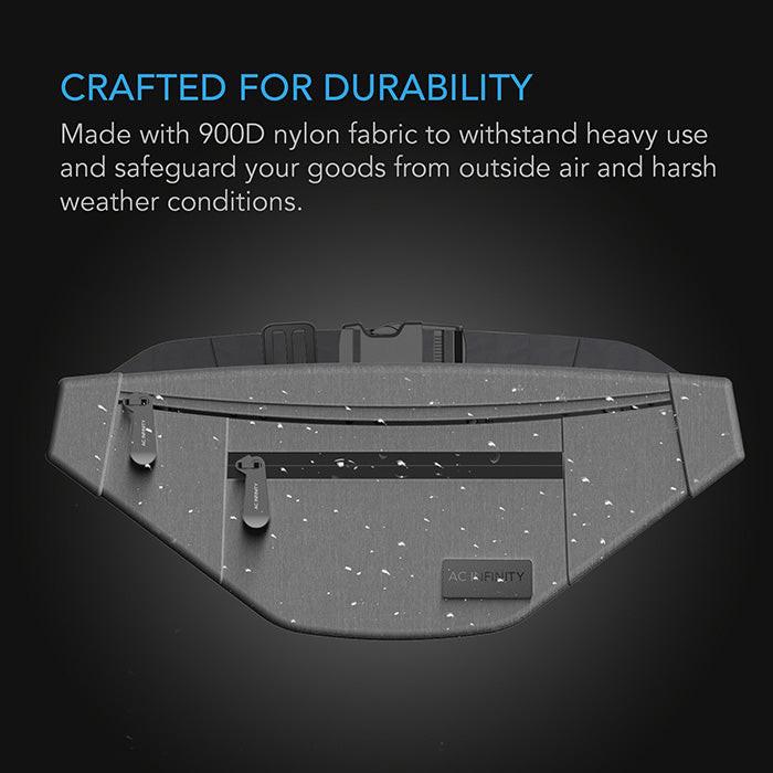 AC Infinity Smell Proof Belt Bag, Gray - Image 5