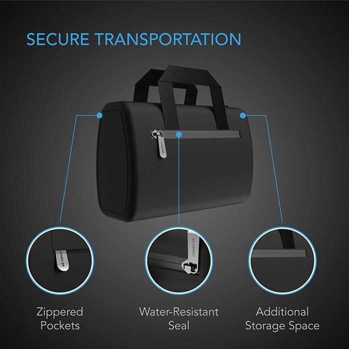 AC Infinity Smell Proof Hand Bag, Black - Image 4