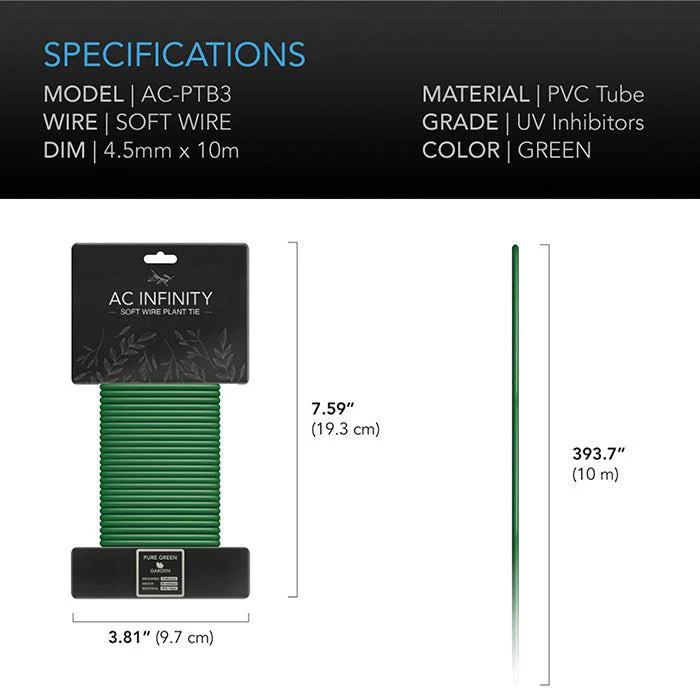AC Infinity Soft Twist Ties, 10m - Image 2