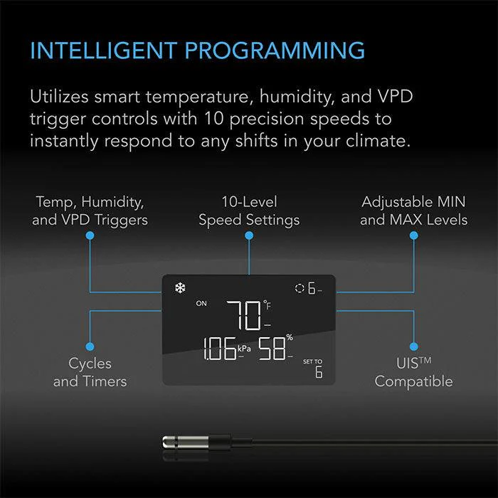 AC Infinity TERRAFORM 7 Multi-Functional Air Conditioner, with Heater, Dehumidifier, Circulator, and VPD Controller, 8000 BTU - Image 3