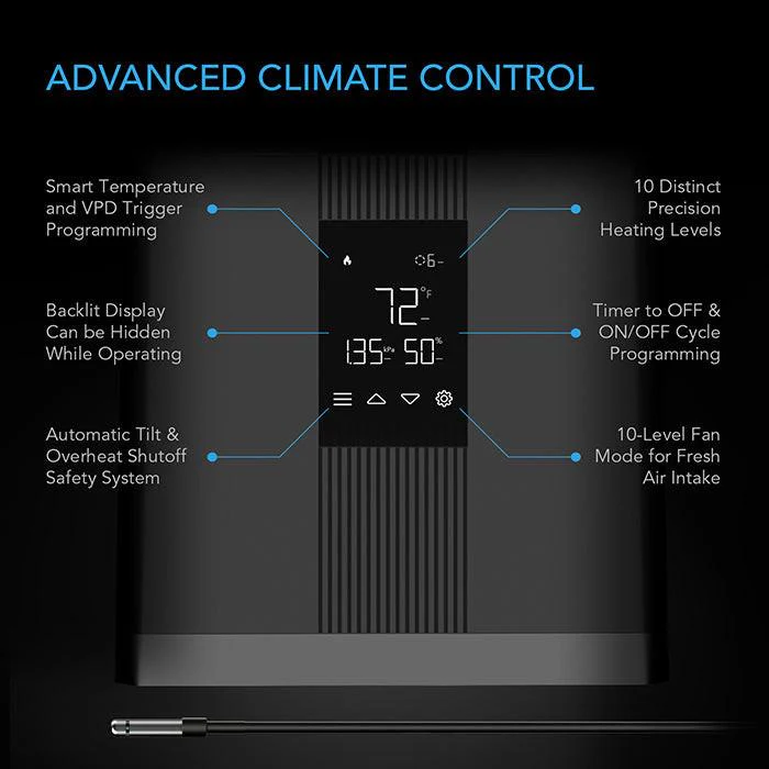 AC Infinity Thermoforge T3 Grow Tent Heater - Image 4