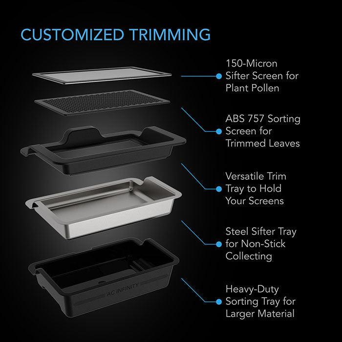 AC Infinity Trim Tray System, 3-Tray & 2-Screen Kit - Image 3