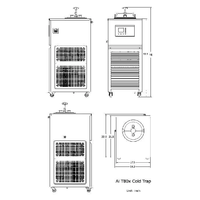Across International -80°C Cold Trap, 5 Liter Capacity - Image 4