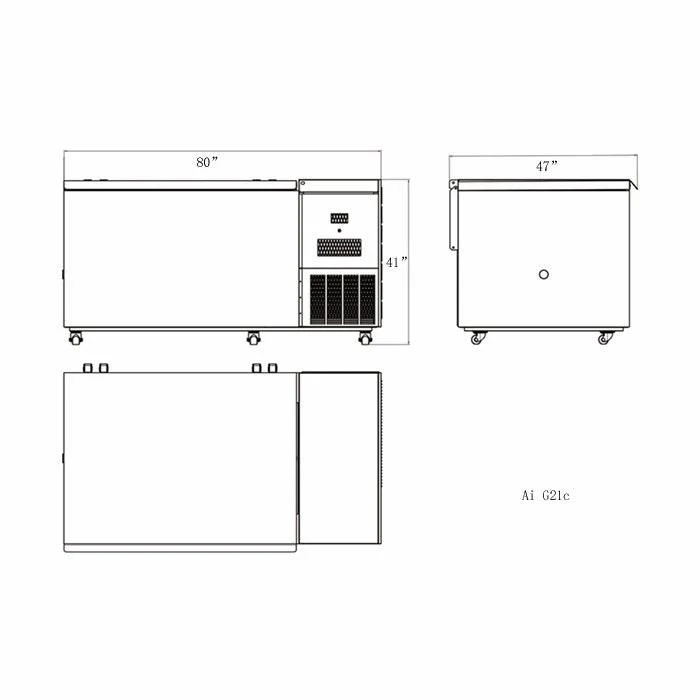 Across International Glacier 21 CF -86°C Ultra-Low Chest Freezer, 220 Volt - Image 4