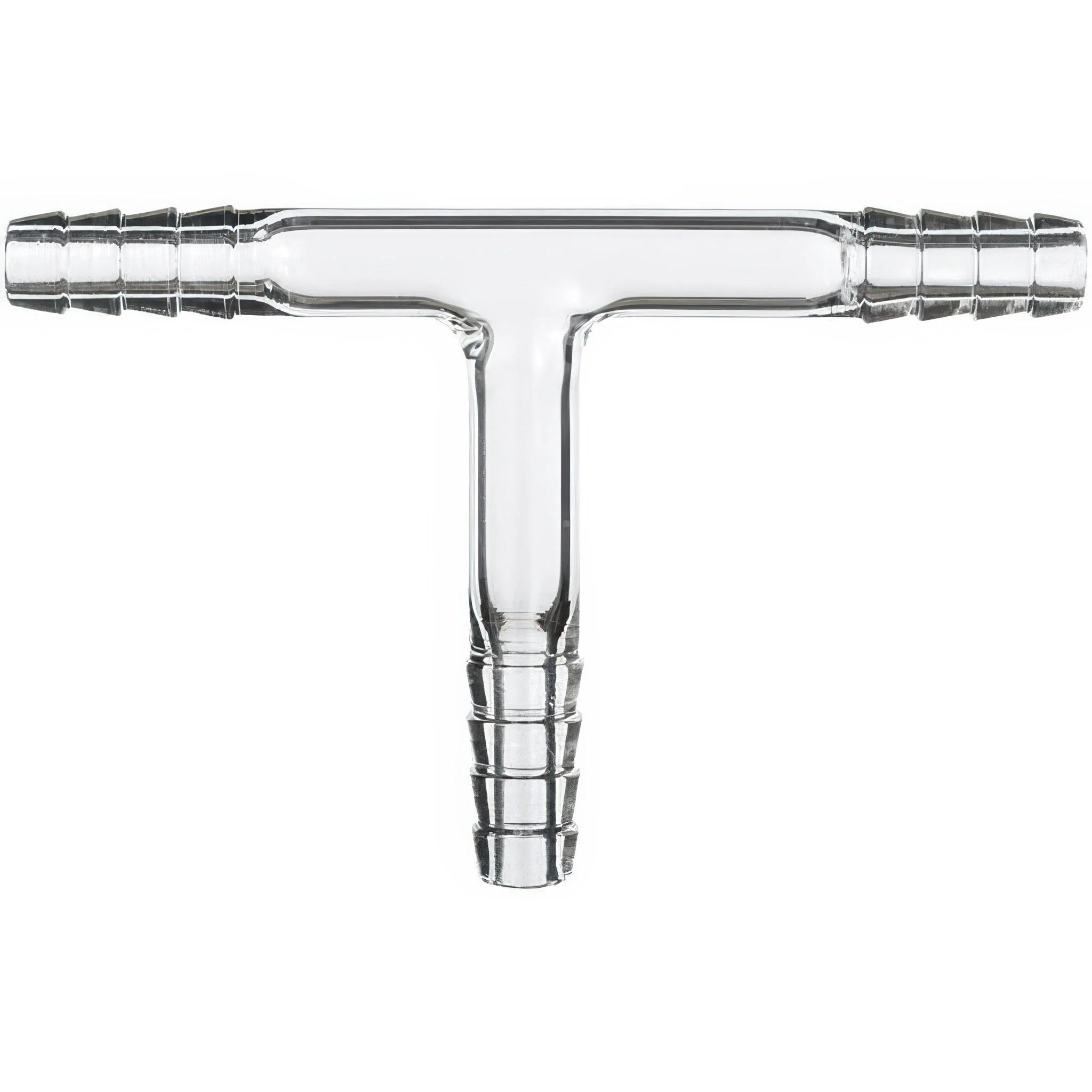Across International Glass 3/8" Hose Barb Tee Adapter