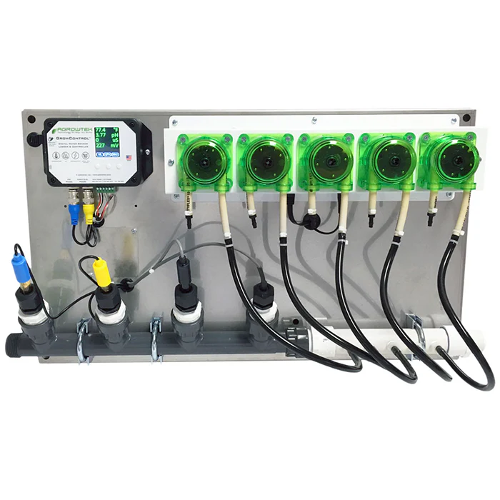 Agrowtek GrowControl MDX AgrowDose Mini Dosing Controller System With Mounting Panel, Dual Peristaltic Pumps & Temperature, pH, EC Sensors - Image 8