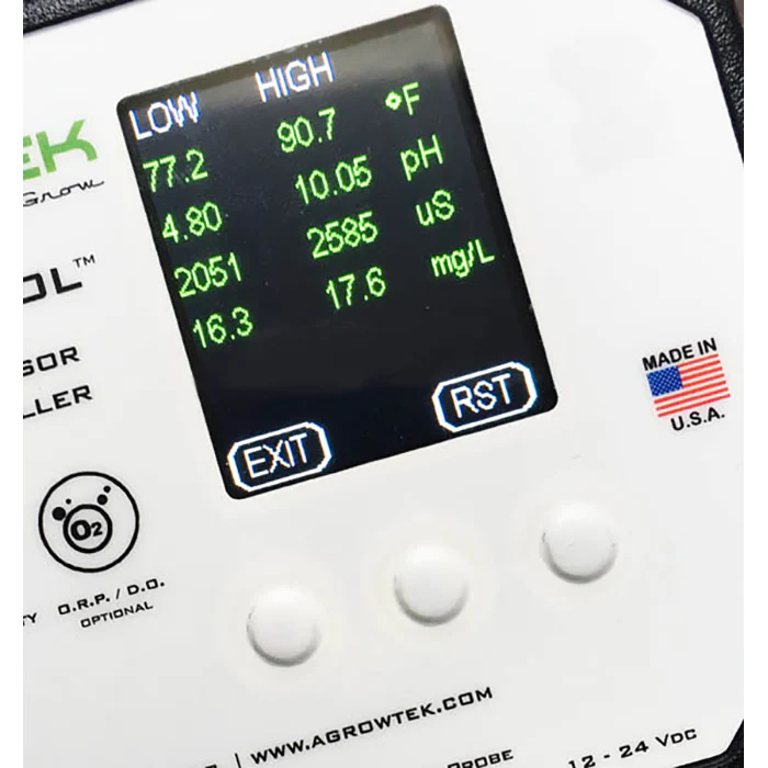 Agrowtek GrowControl MDX AgrowDose Mini Dosing Controller System With Single Peristaltic Pump & Temperature, pH, EC Sensors - Image 3