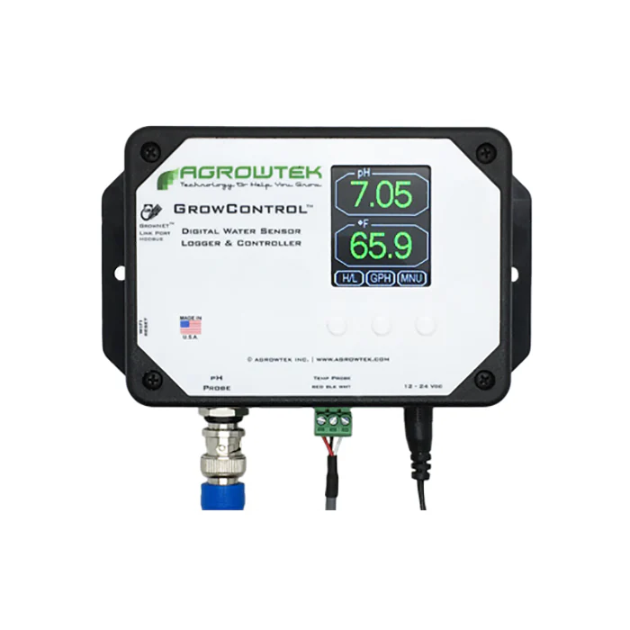 Agrowtek GrowControl MPX AgrowDose Mini pH Dosing System With Dual Peristaltic Pumps & Temperature, pH Sensor - Image 2