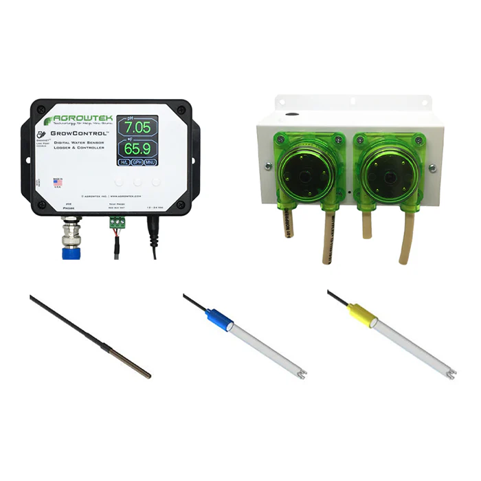 Agrowtek GrowControl MPX AgrowDose Mini pH Dosing System With Peristaltic Pumps - Image 3