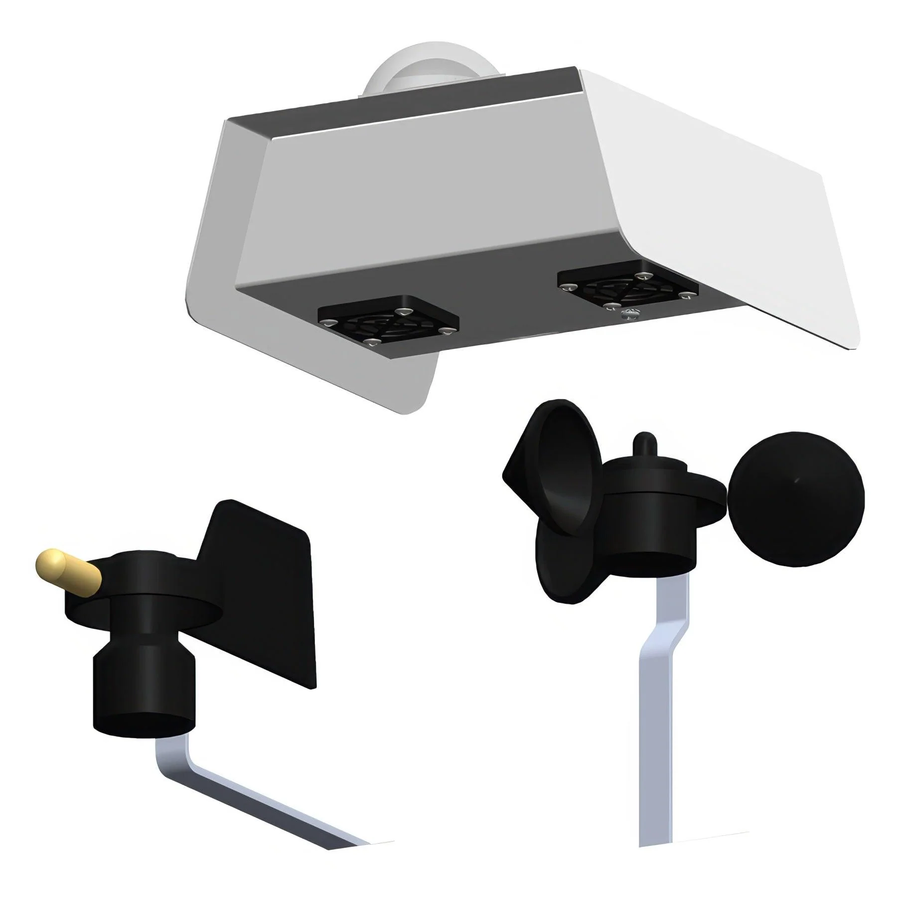 Agrowtek GrowControl SXW Digital Outdoor Weather Sensor, Logger & Transmitter With Wind Speed Anemometer, Wind Direction Vane, & Rain Sensor