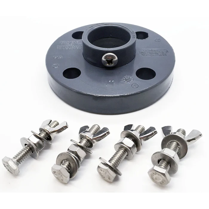 Agrowtek SXL Liquid Sensor Mount System Cap Kit, Tapped Cap & 1" PVC Fitting With Flange Kit - Image 3