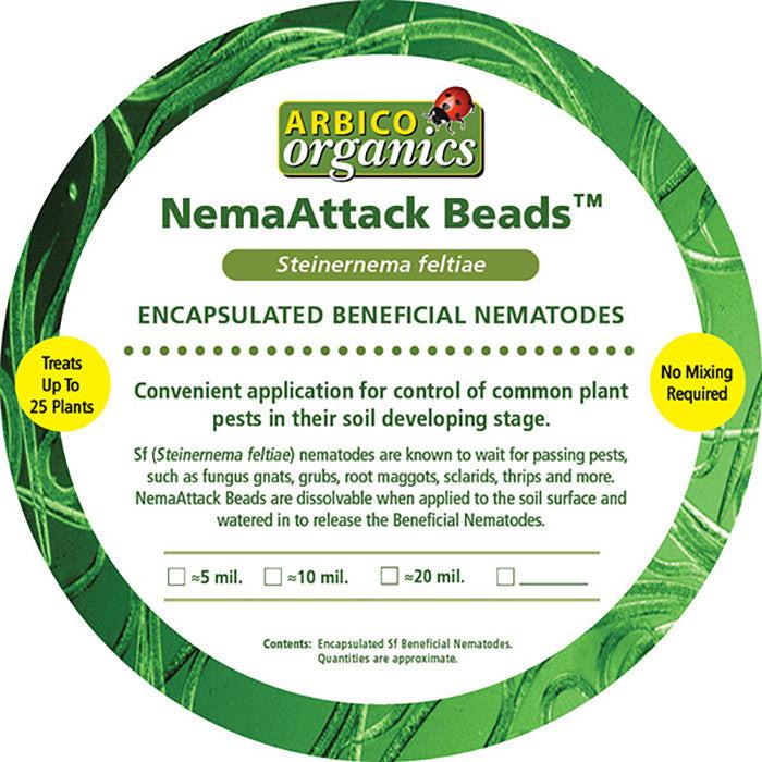 ARBICO Organics NemAttack Beads Steinernema Feltiae (Sf) Beneficial Nematodes