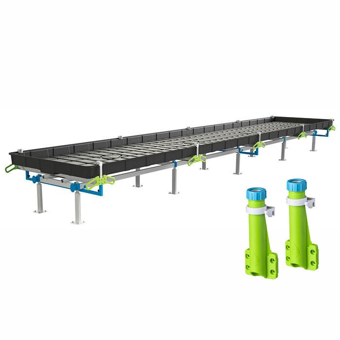 Botanicare Slide Bench with TriLock Trellis: 4 Foot Width x 10.5 Foot System Length x 20 Inch Height