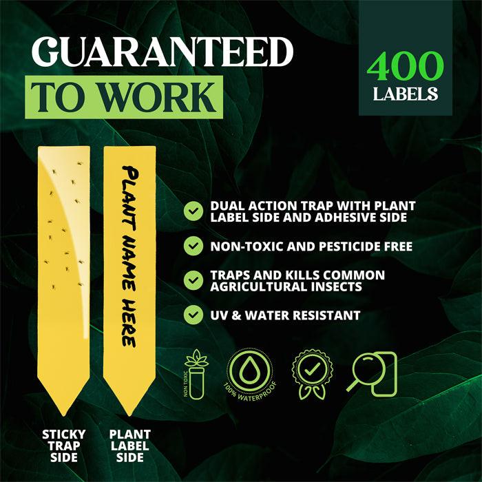 CatchMaster Dual Action Plant Label Sticky Trap, Pack of 400 - Image 3