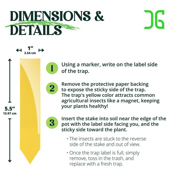 CatchMaster Dual Action Plant Label Sticky Trap, Pack of 400 - Image 5