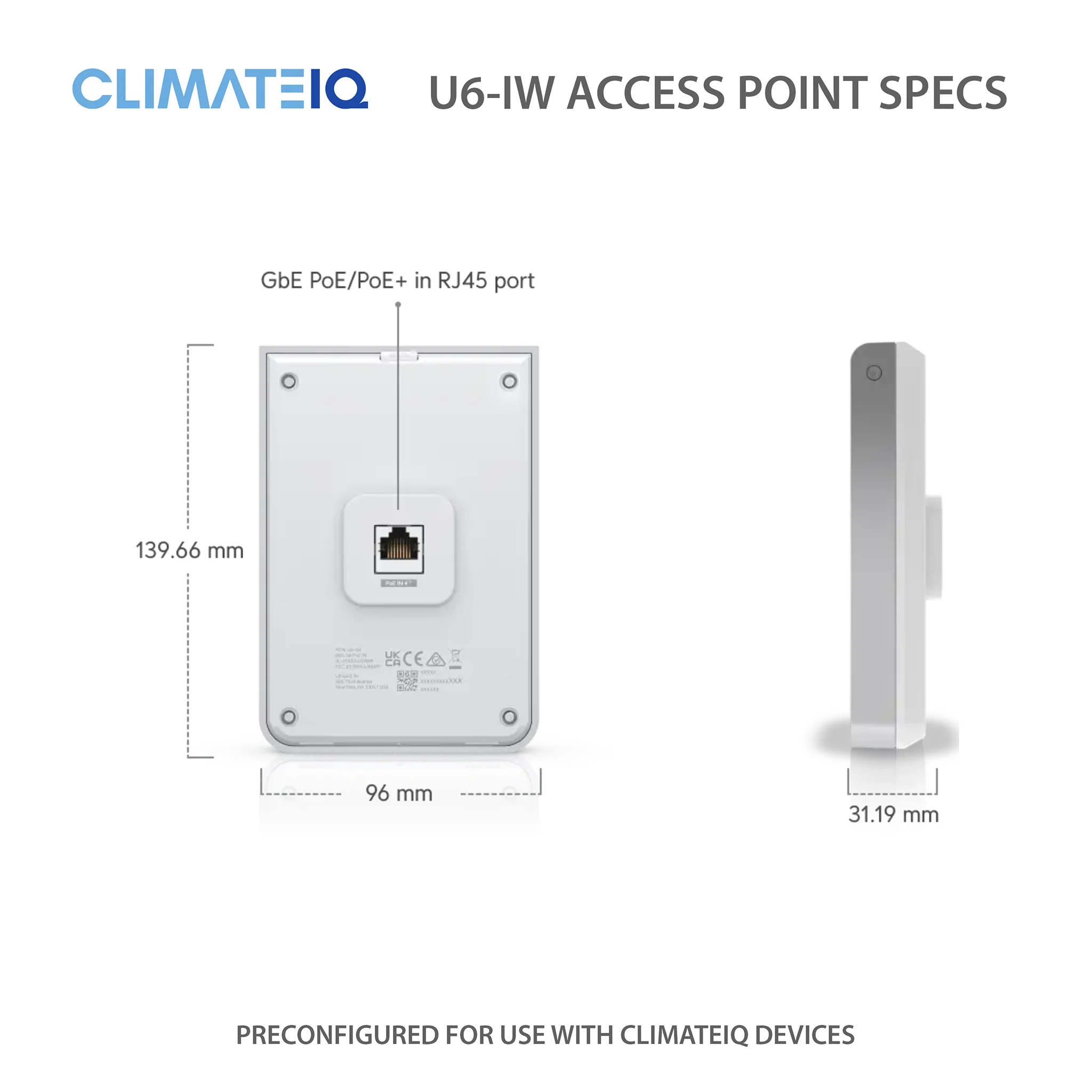 ClimateIQ U6-IW WiFi Access Point - Image 5