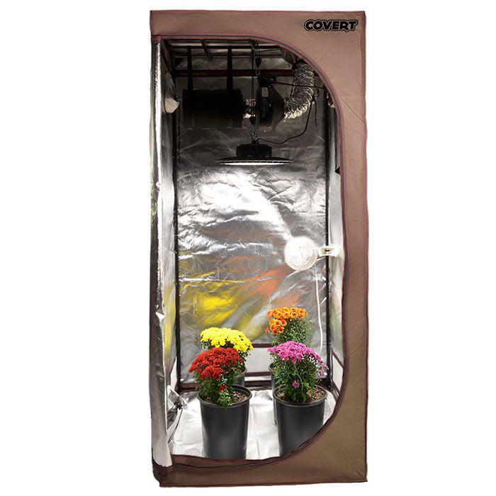 Covert 3' x 3' 150 Watt UFO LED Grow Tent Kit With Automated Ventilation Package - Image 5