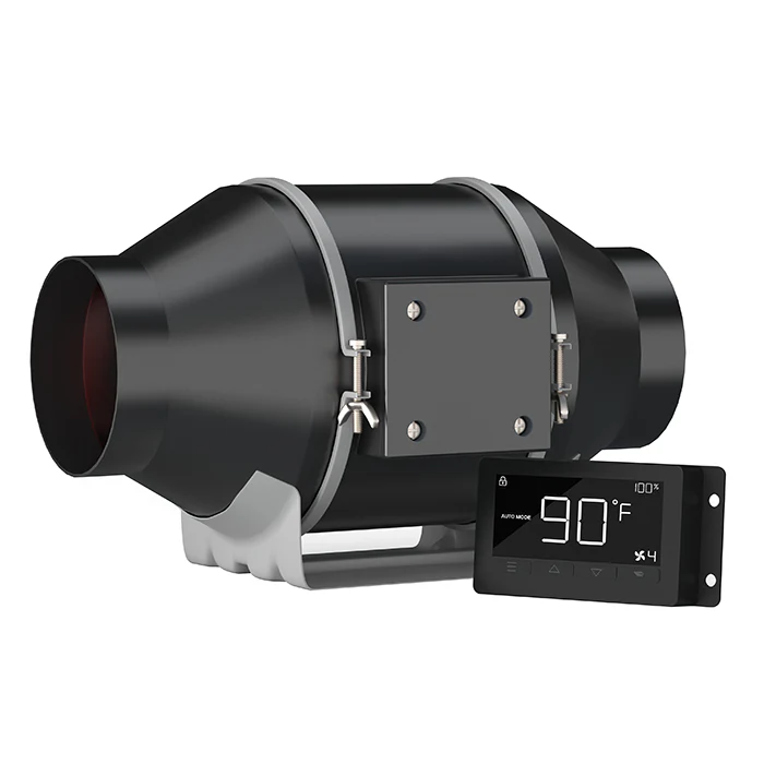 Covert 4 Inch Smart Inline Fan With Temperature and Humidity Controller, 205 CFM - Image 2