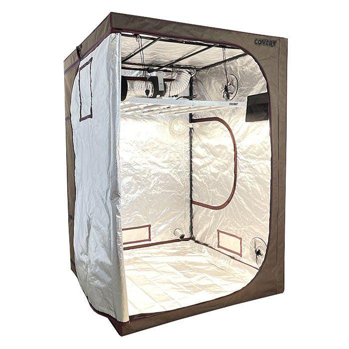 Covert 4' x 4' 630 Watt LED PRO Grow Tent Kit With Automated Ventilation Package - Image 2
