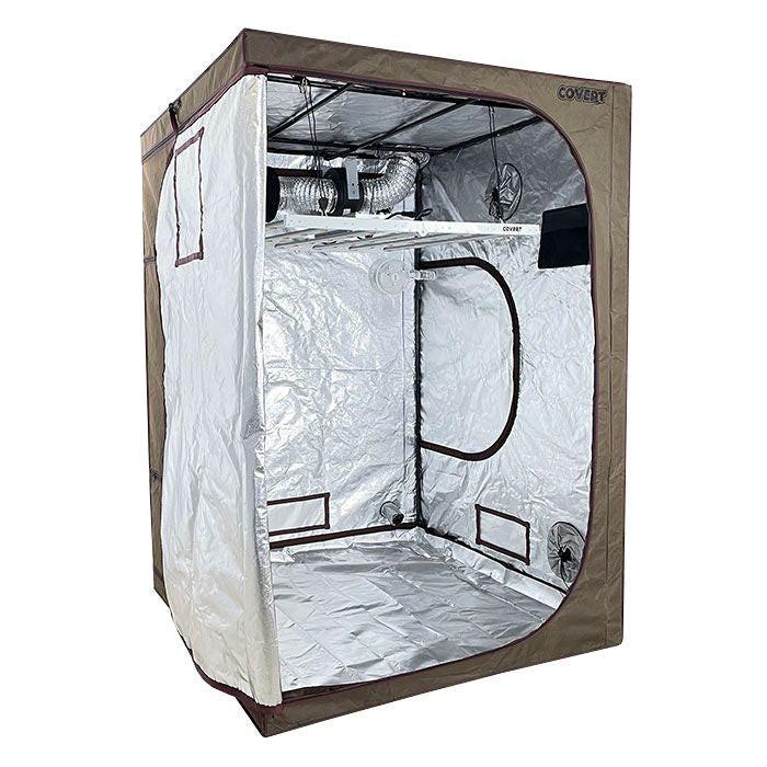 Covert 5' x 5' 630 Watt PRO LED Grow Tent Kit With Automated Ventilation Package - Image 3