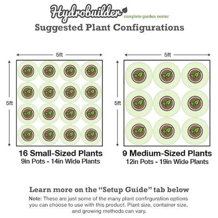 Covert 5' x 5' Growers Choice 630 Watt CMH Grow Tent Kit With Automated Ventilation Package - Image 23