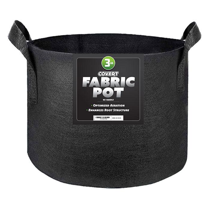 Covert Fabric Pot with Handle, Black - Image 8