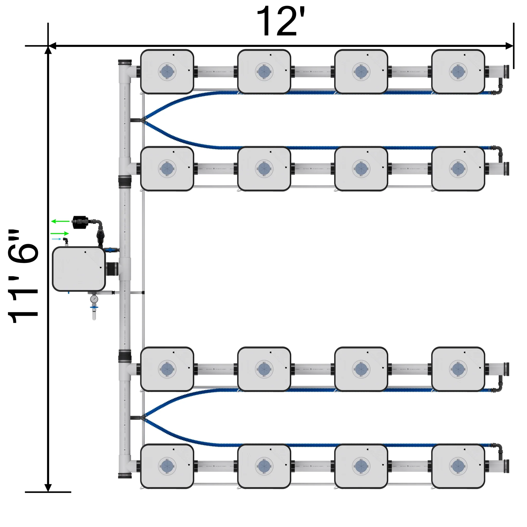 Current Culture Under Current UCXL13 RDWC System, 16-Site, 4-Row - Image 6