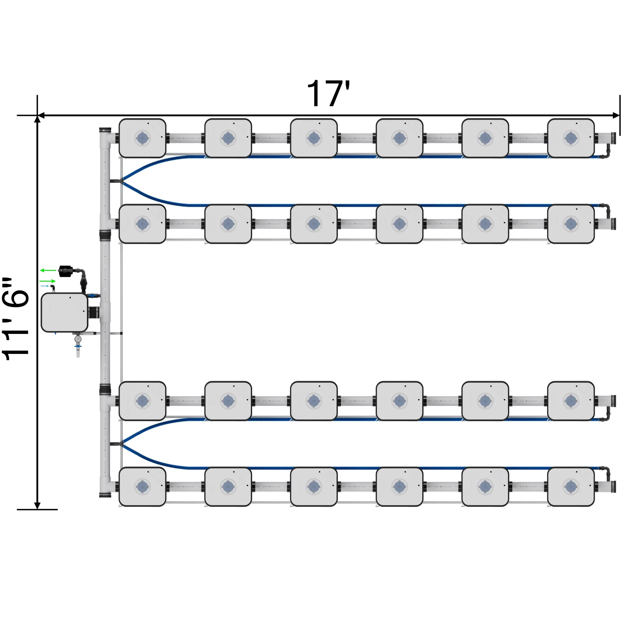 Current Culture Under Current UCXL13 RDWC System, 24-Site, 4-Row - Image 6