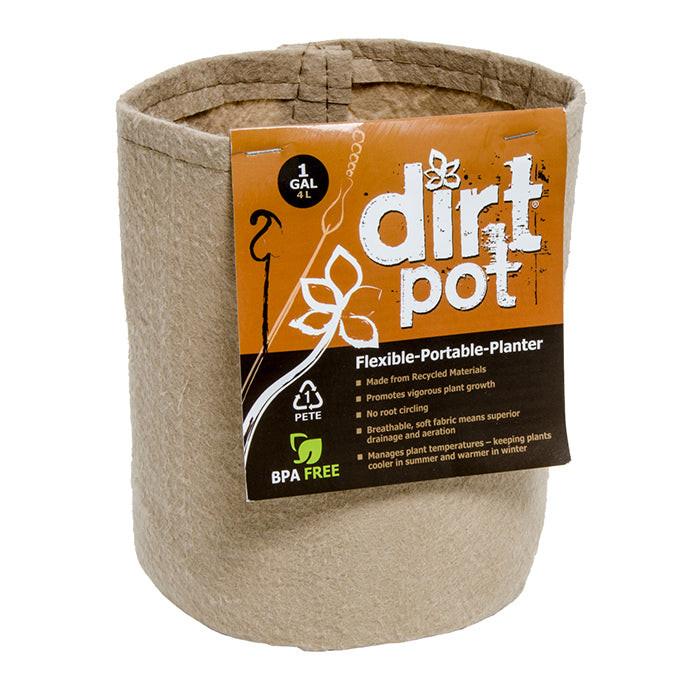 Dirt Pot Tan Round Fabric Pot - Image 4
