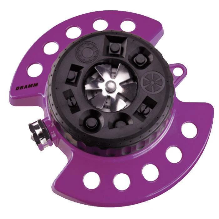 Dramm ColorStorm 9 Pattern Spray Turret Sprinkler, Berry