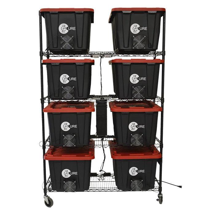 EZTRIM EZ Cure Automated Dry & Cure System - 8 Totes + Wire Shelf - Image 2