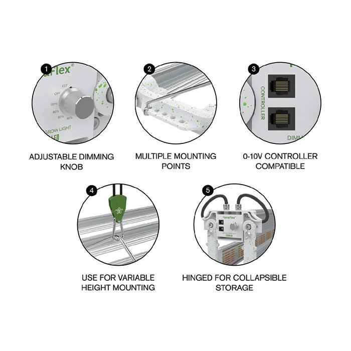 FloraFlex 6-Bar 1200 Watt LED Grow Light, 277 Volt - Image 9