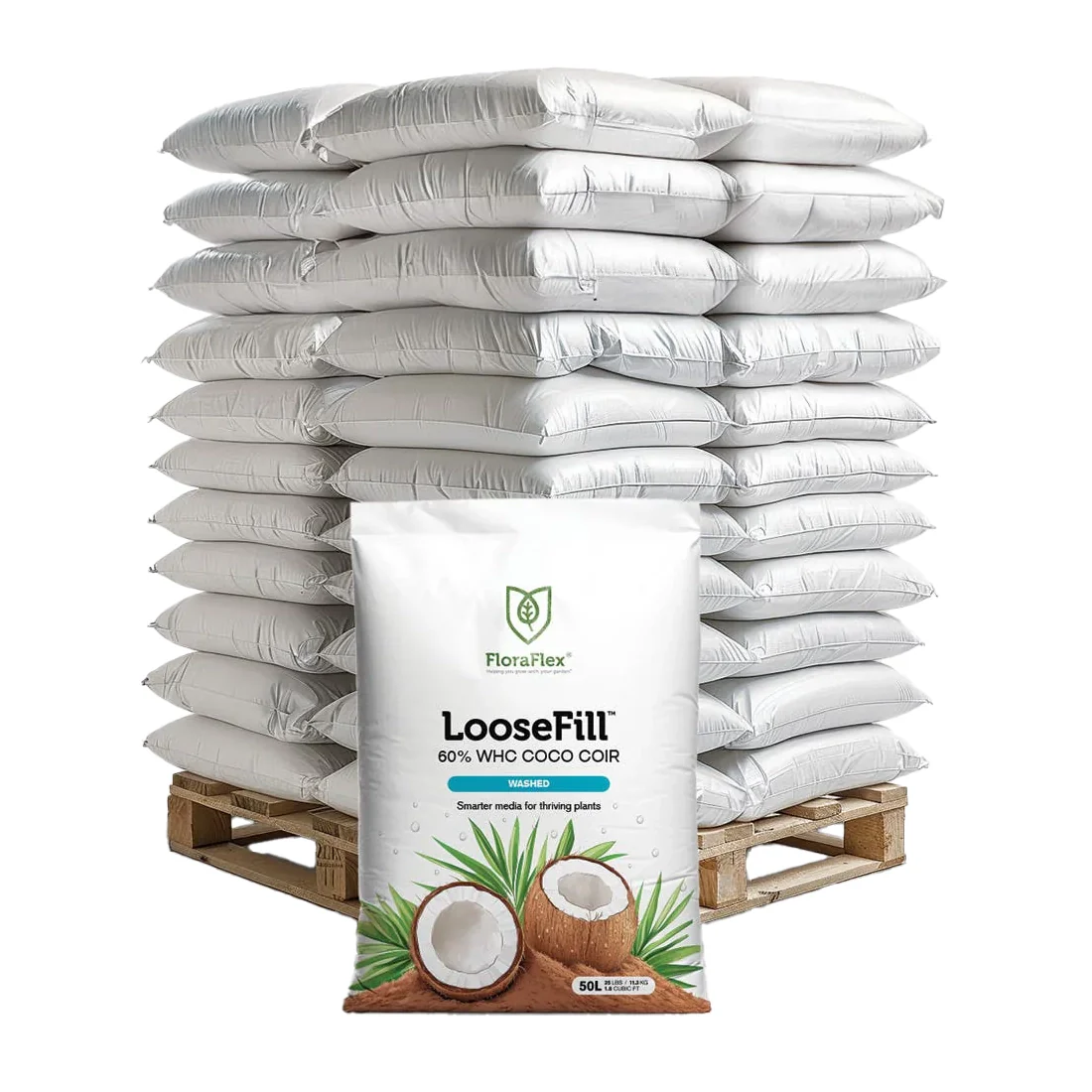FloraFlex Washed LooseFill Coco Coir Bag, 60% WHC - Image 2