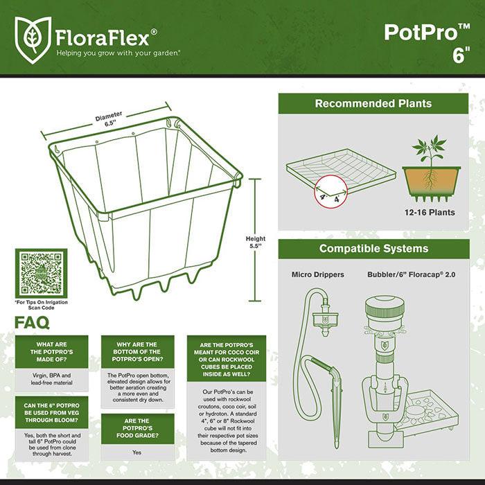 FloraFlex PotPro Pot, 6 Inch, Short, 1/2 Gallon - Image 5